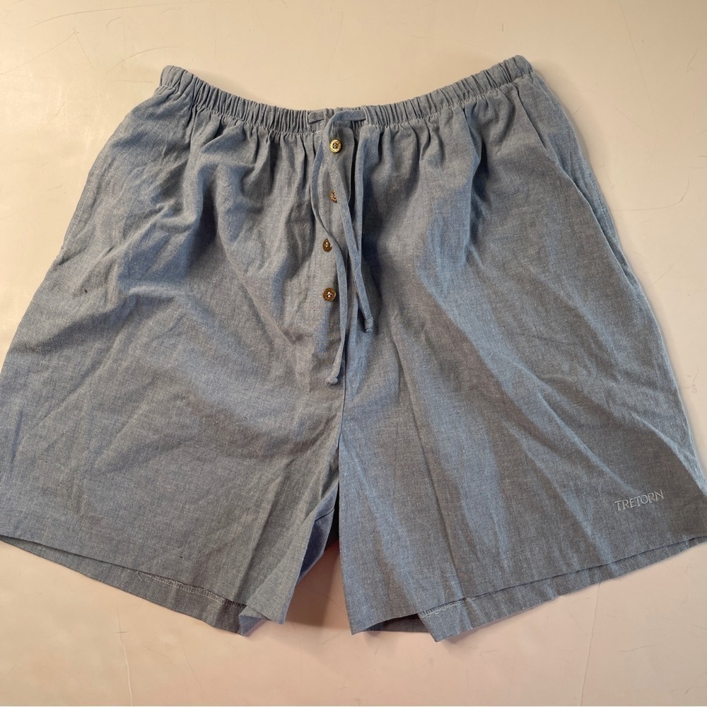 Tretorn Chambray Lounge Shorts Large Vintage